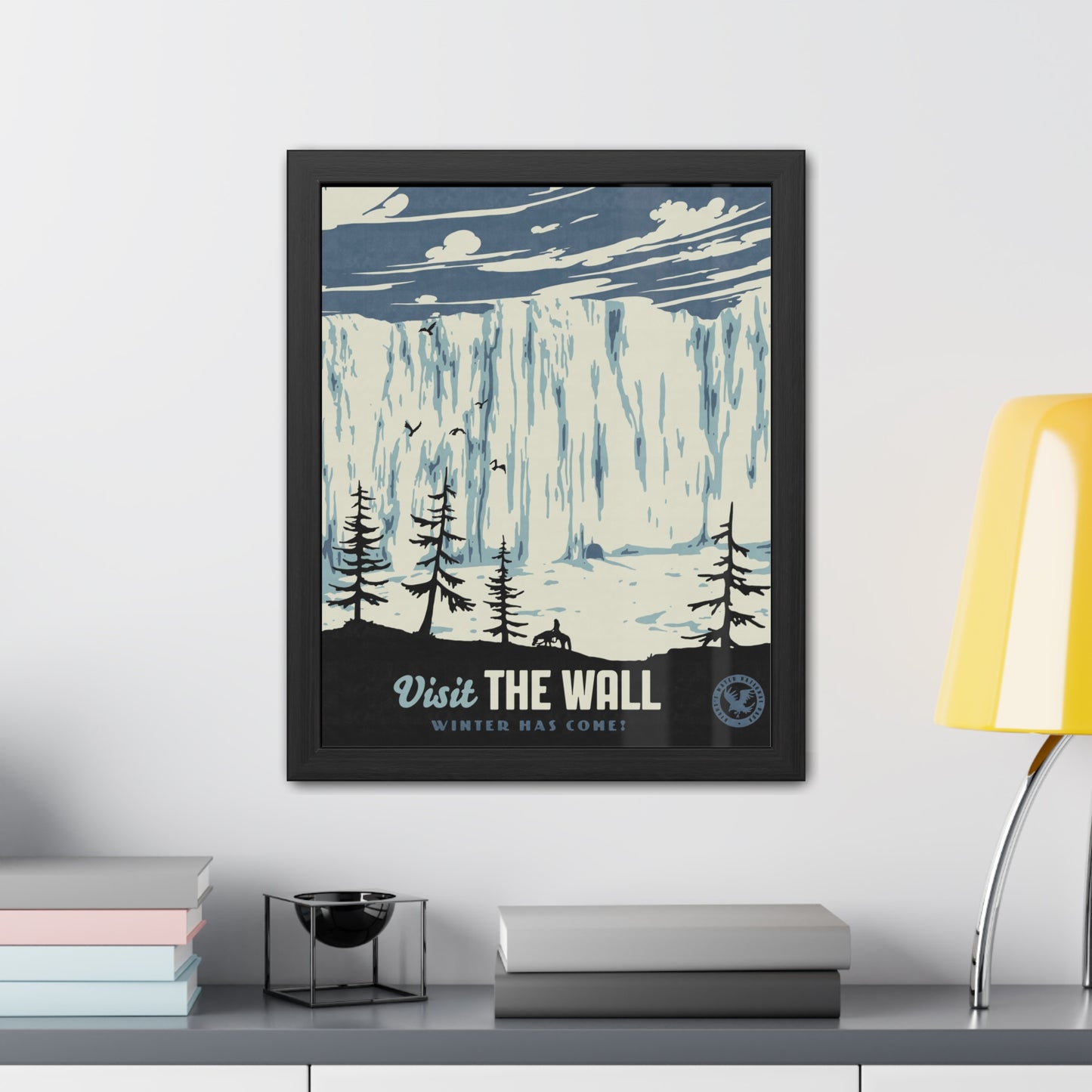 Visit The Wall Travel Poster (Framed)