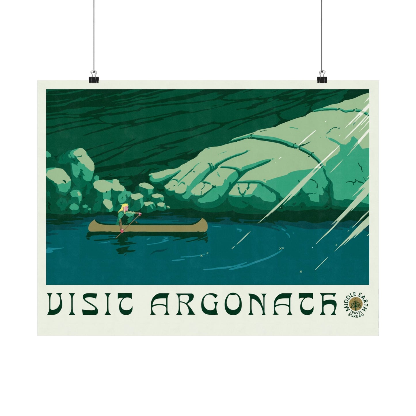 Visit Argonath Travel Poster
