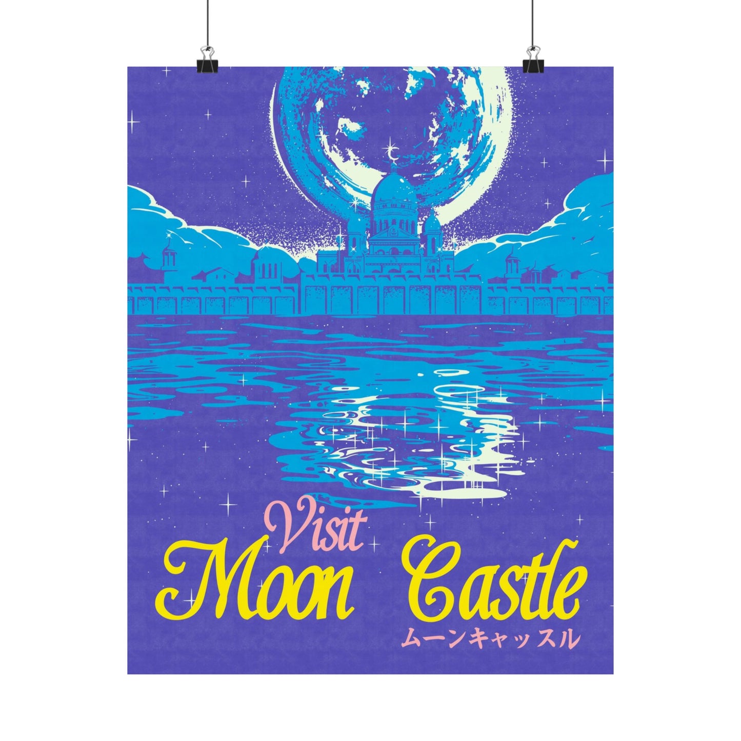 Visit Moon Castle Travel Poster