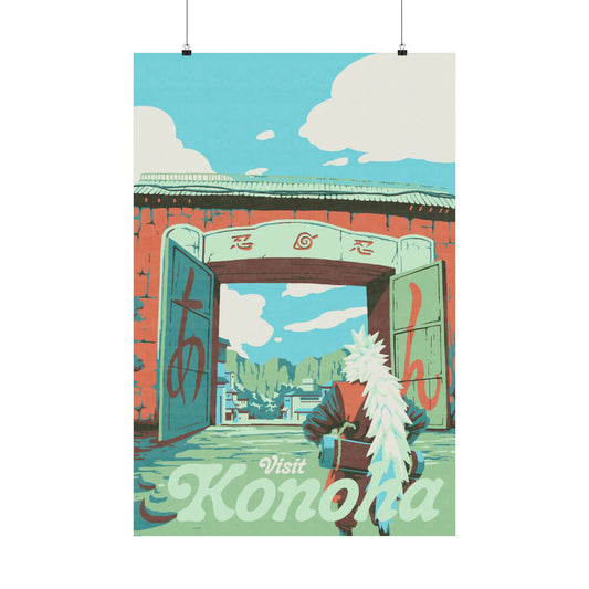 Visit Konoha Travel Poster