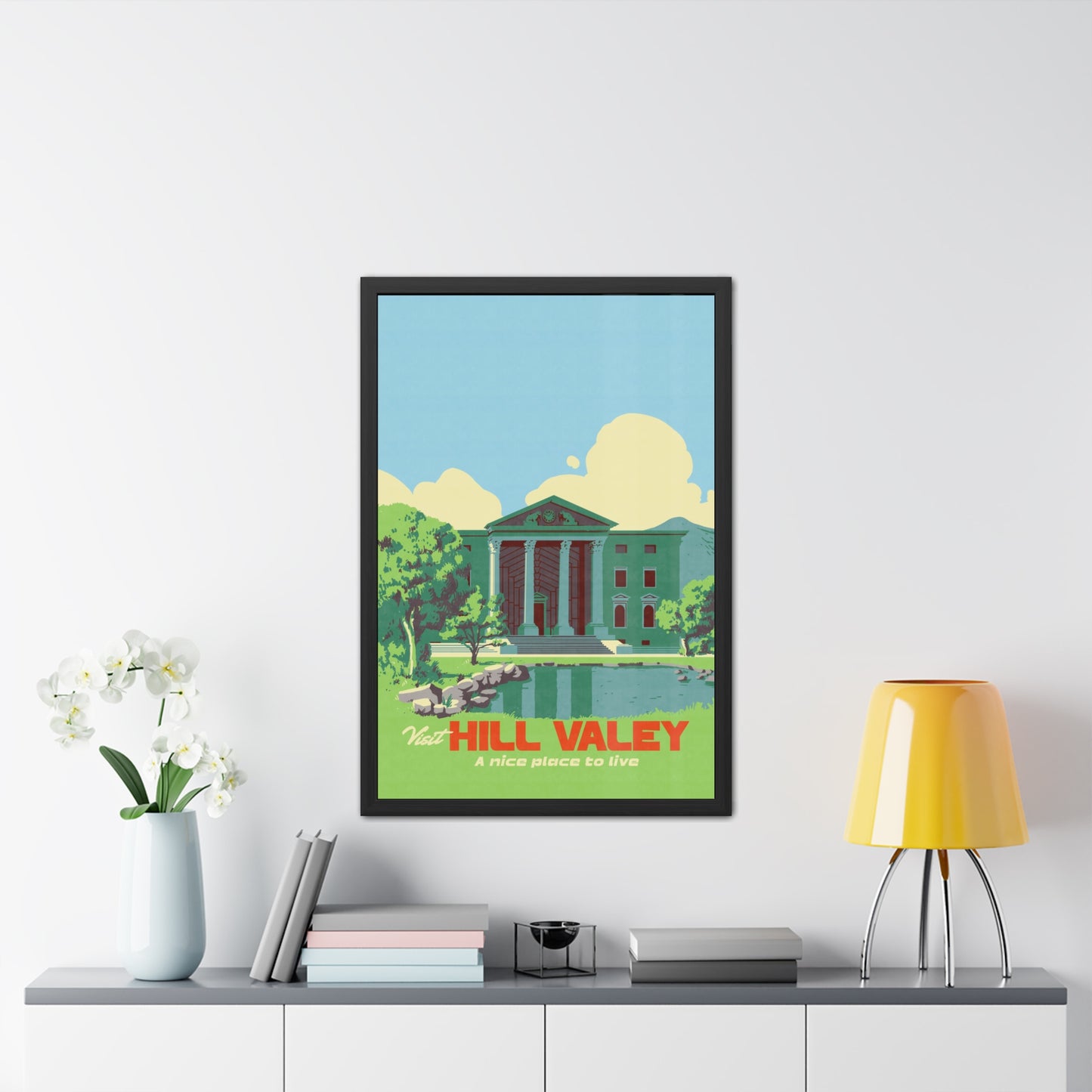 Visit Hill Valley Future Travel Poster (Framed)