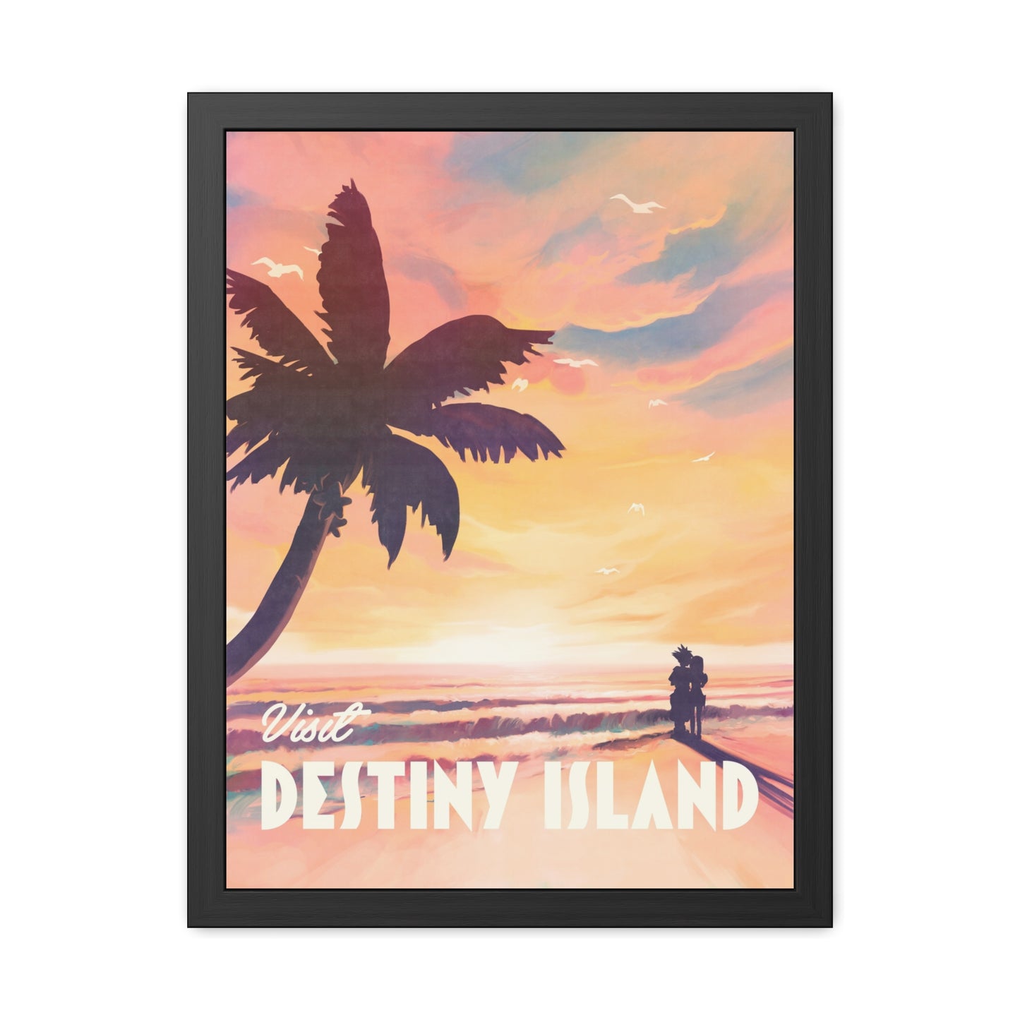 Visit Destiny Island Travel Poster (Framed)