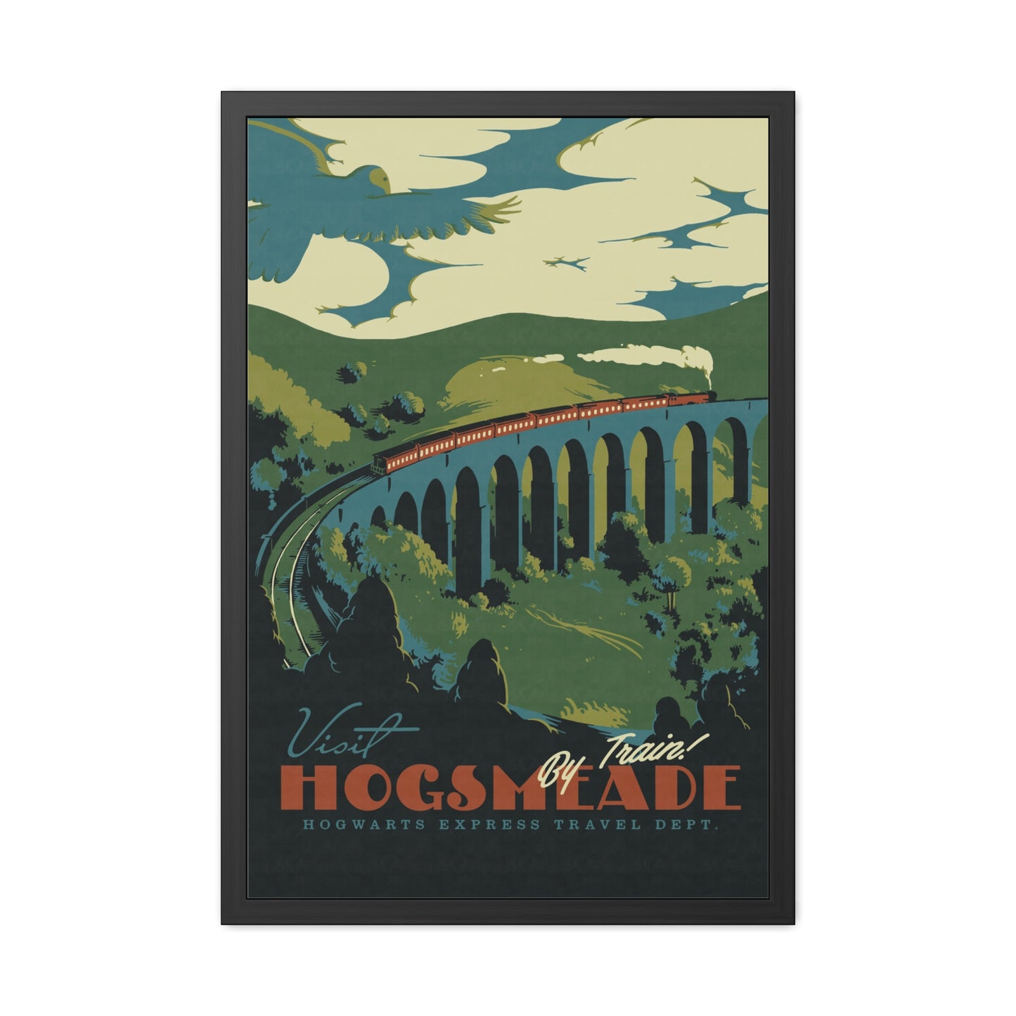 Visit Hogsmeade Travel Poster (Framed)