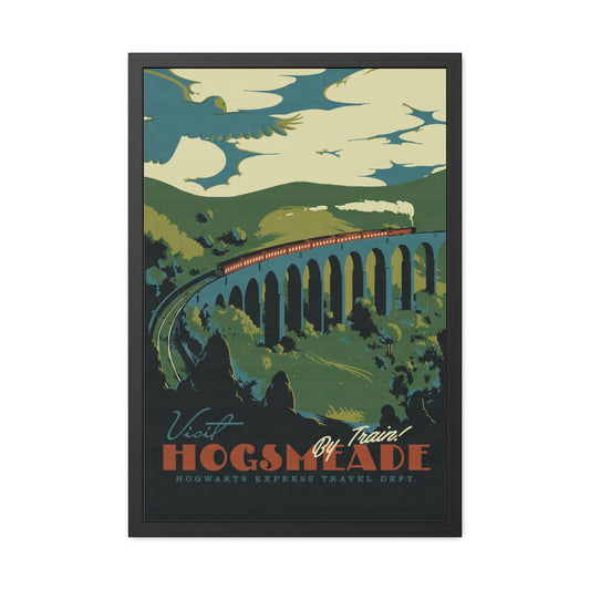 Visit Hogsmeade Travel Poster (Framed)