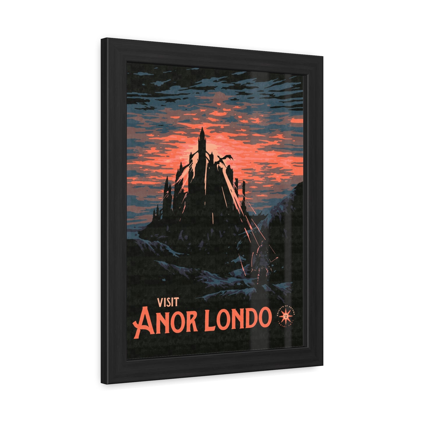 Visit Anor Londo Travel Poster (Framed)