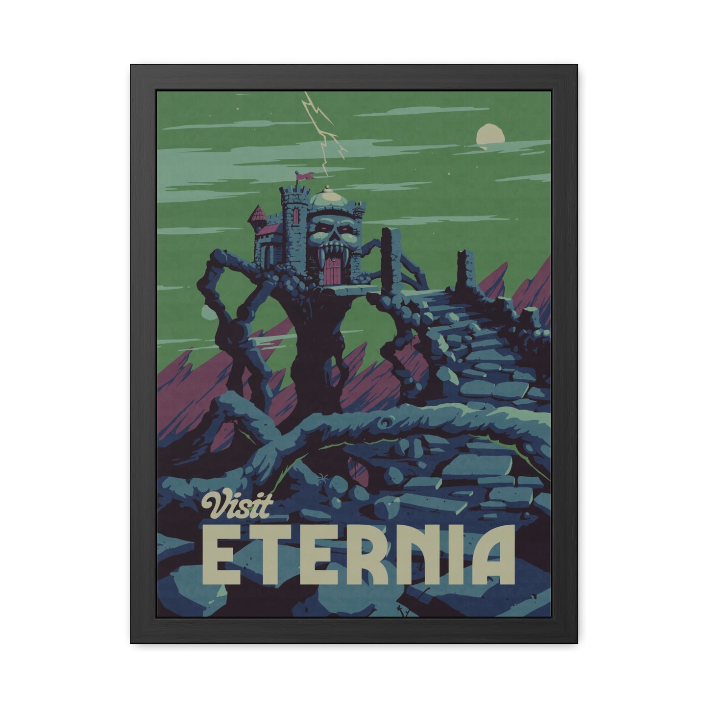 Visit Eternia Travel Poster (Framed)