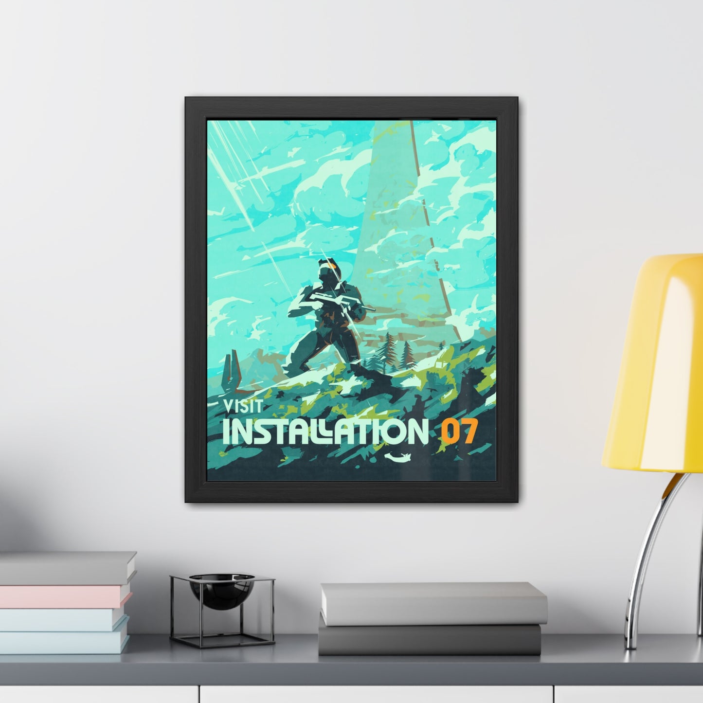 Visit Instalation 07 Travel Poster (Framed)