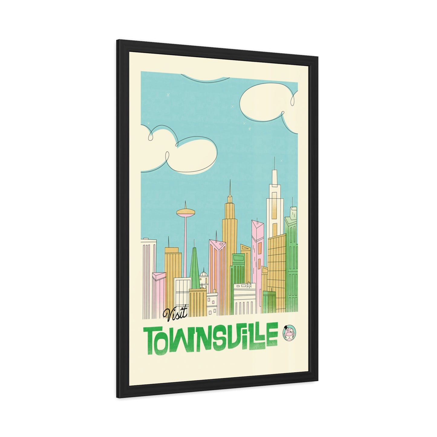Visit Townsville Travel Poster (Framed)