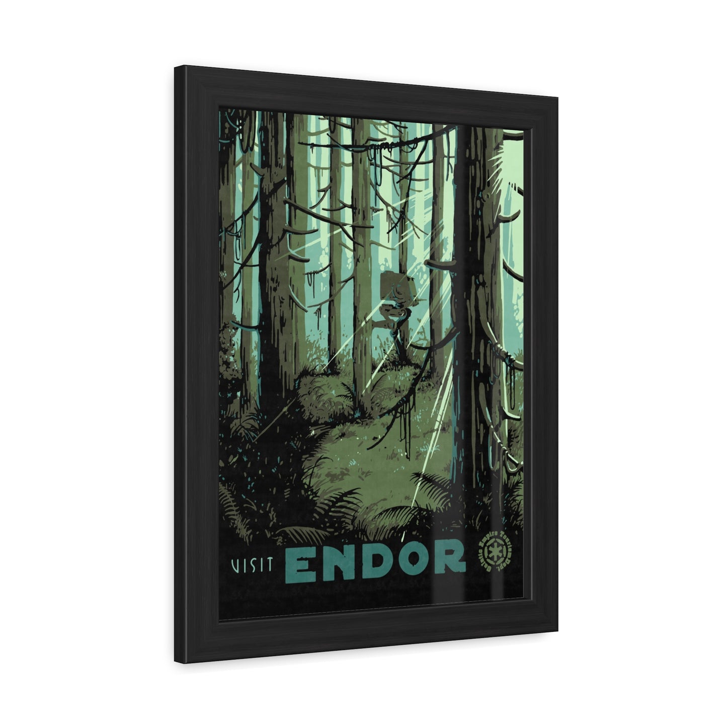 Visit Endor Travel Poster (Framed)