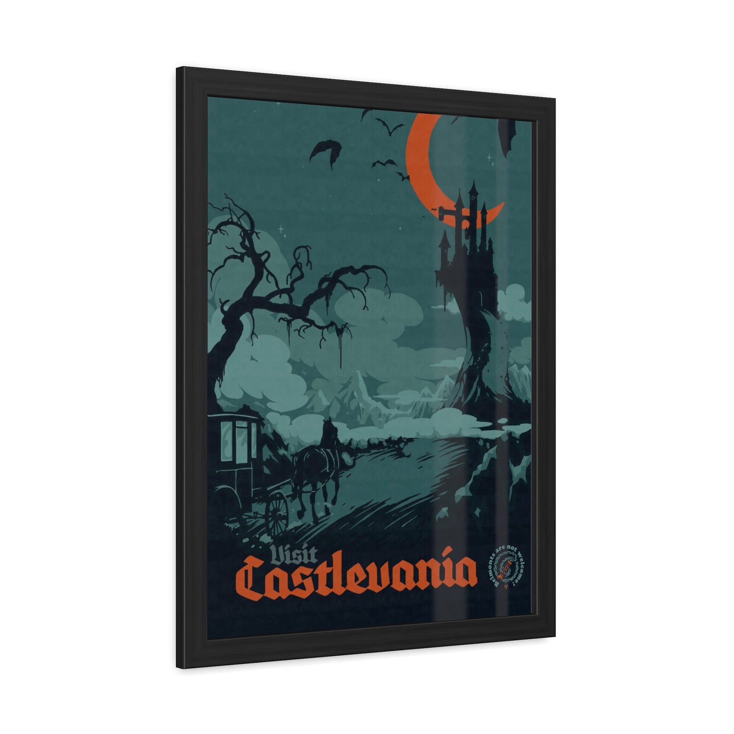 Visit Castlevania Travel Poster (Framed)