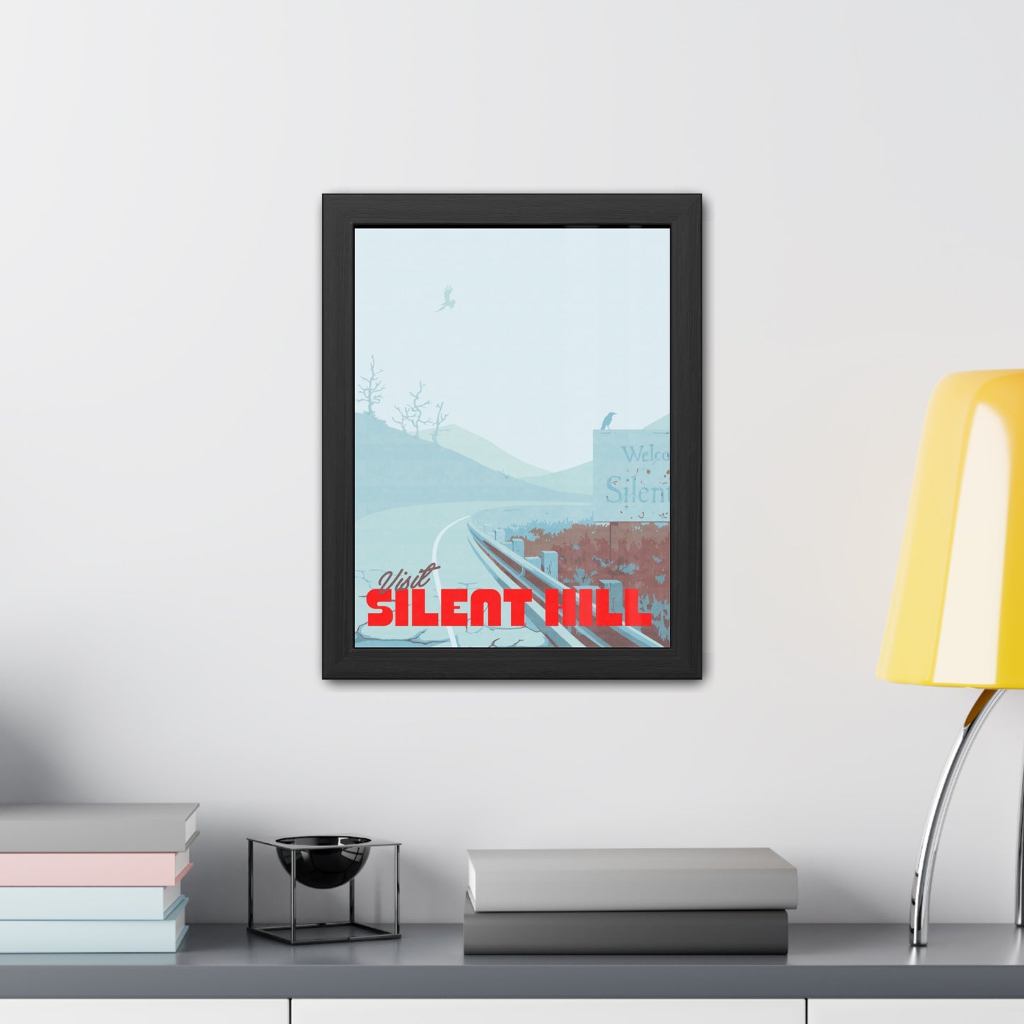 Visit Silent Hill Travel Poster (Framed)