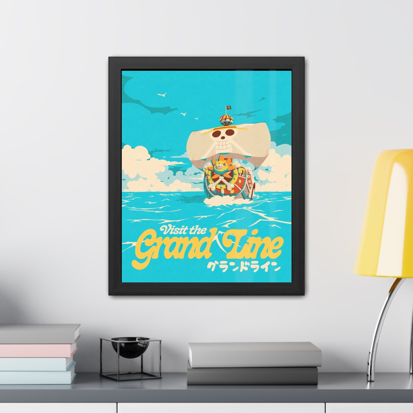 Visit The Grand Line Travel Poster (Framed)