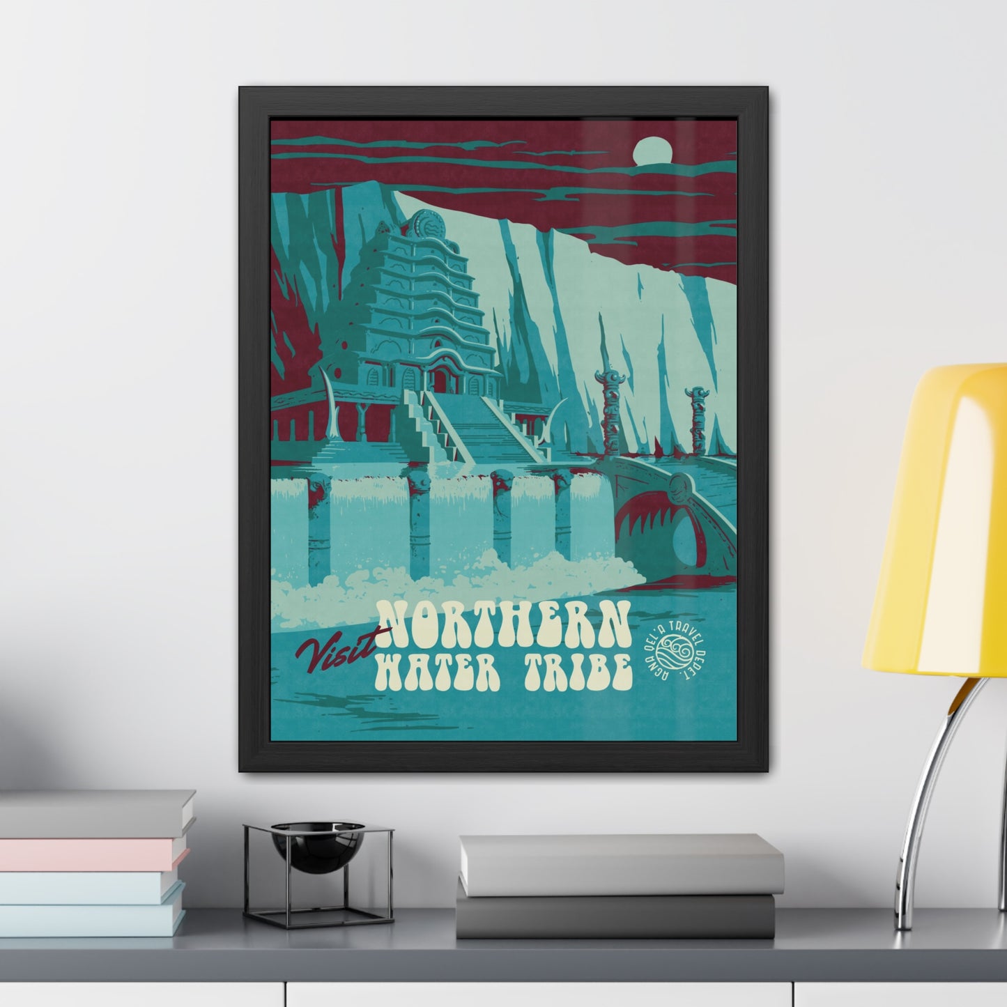 Visit Northern Water Tribe Travel Poster (Framed)