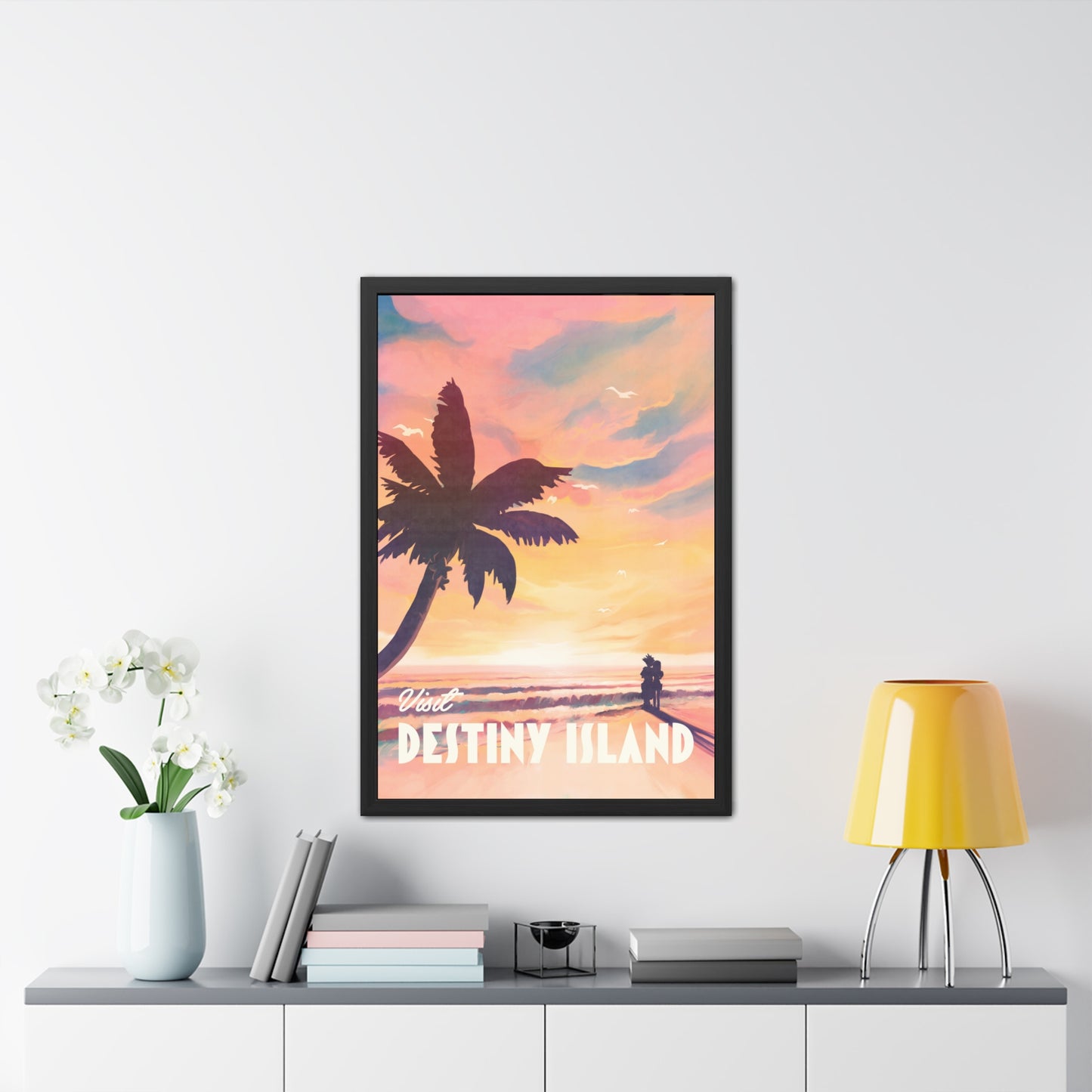Visit Destiny Island Travel Poster (Framed)