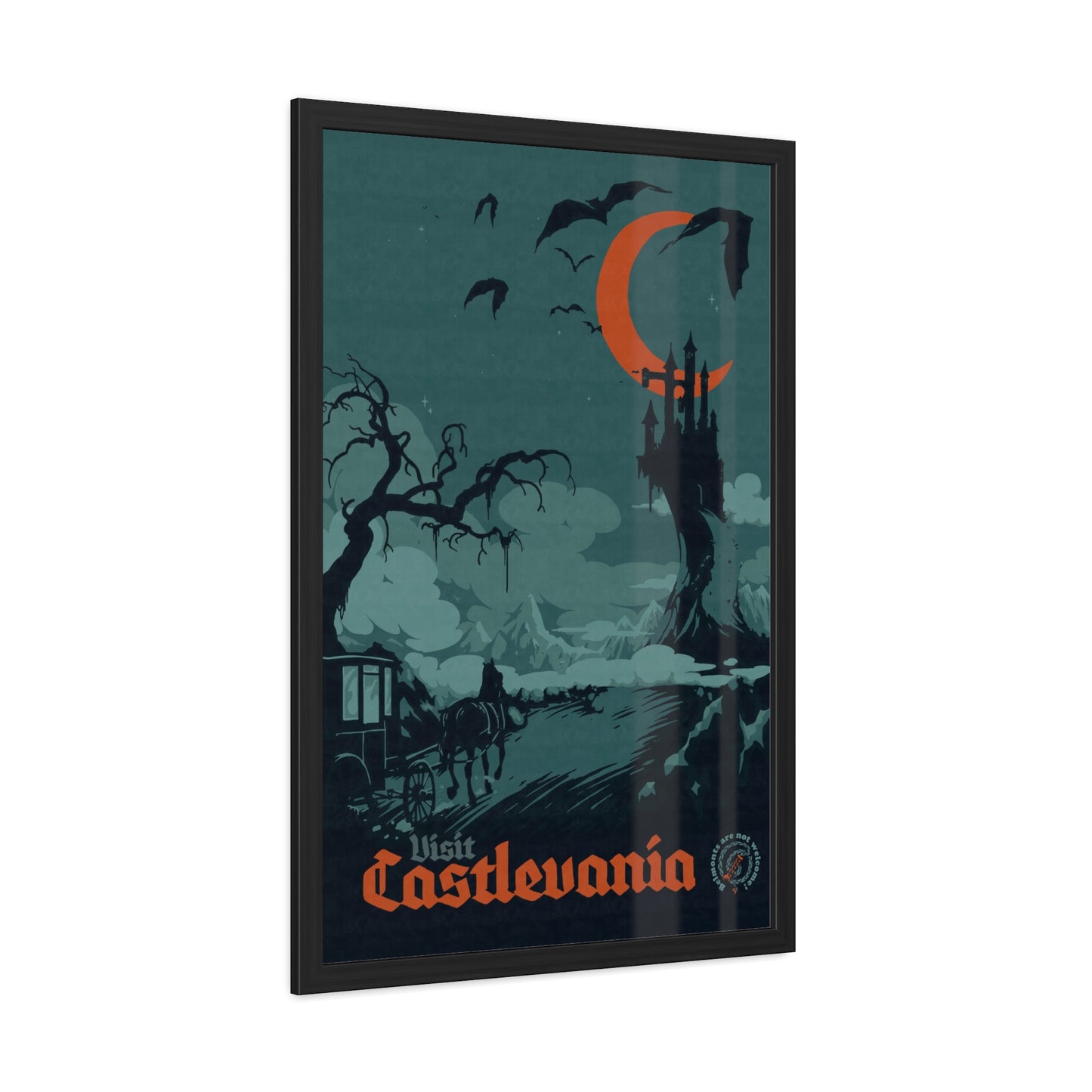Visit Castlevania Travel Poster (Framed)