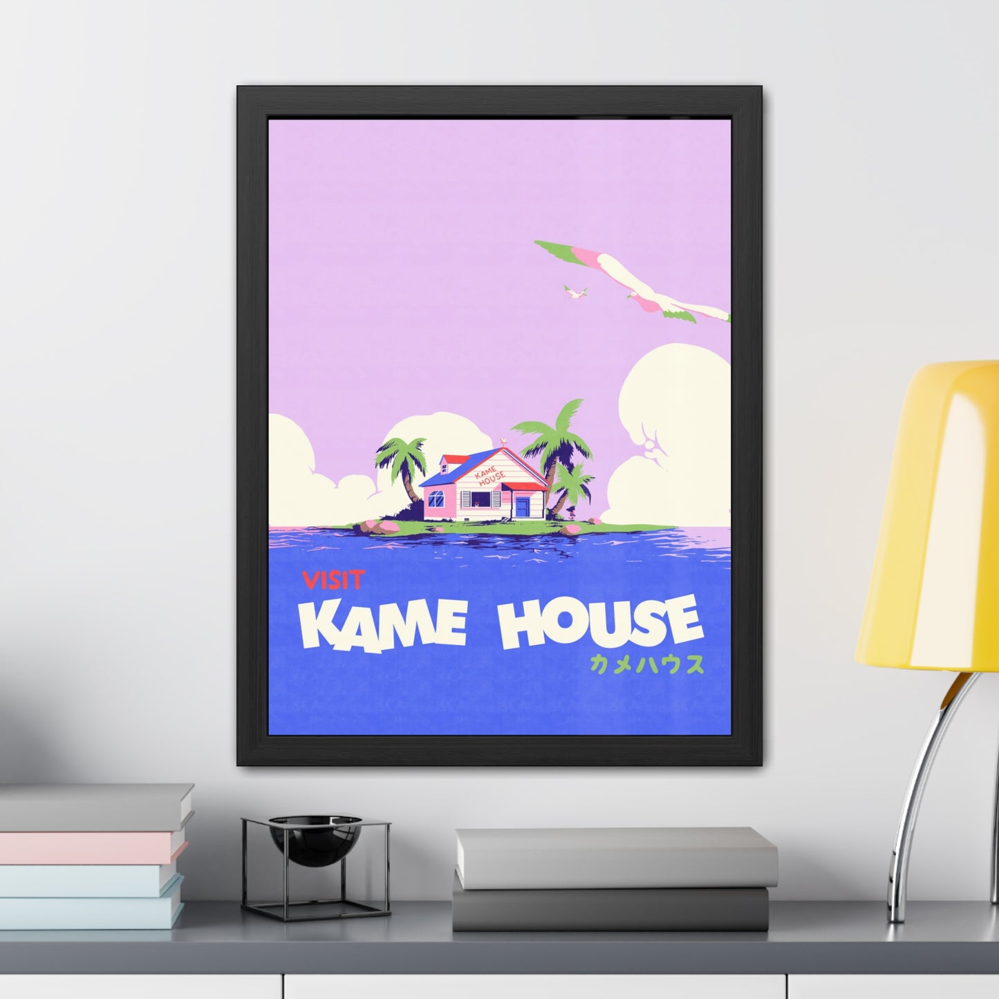 Visit Kame House Travel Poster (Framed)