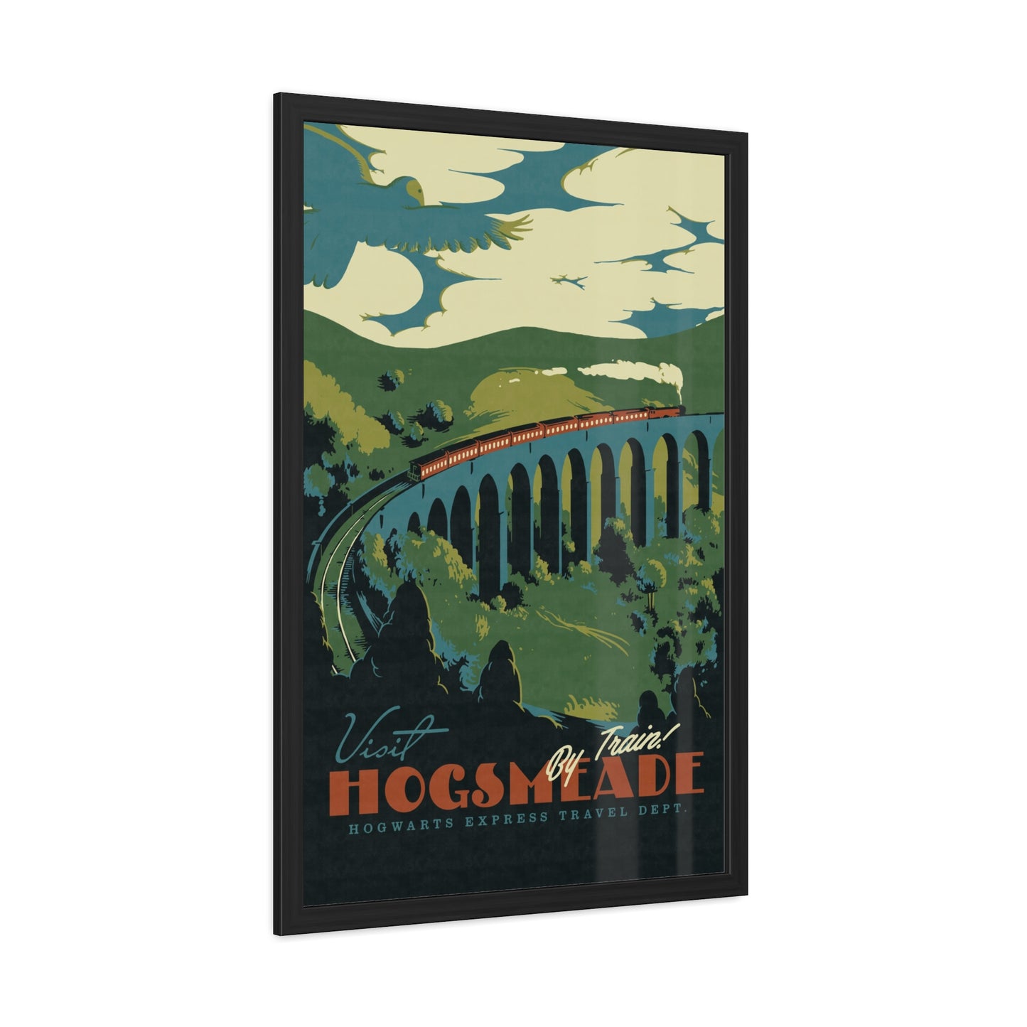 Visit Hogsmeade Travel Poster (Framed)