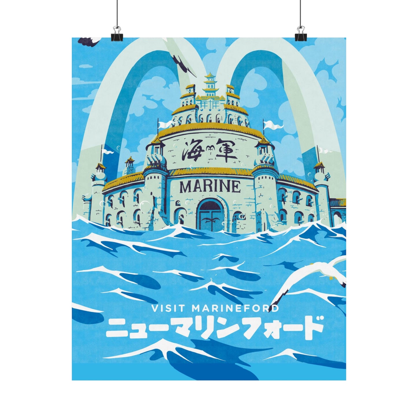 Visit Marineford Travel Poster