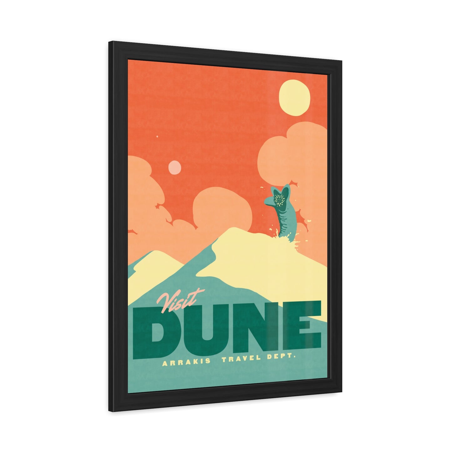 Visit Dune Travel Poster (Framed)