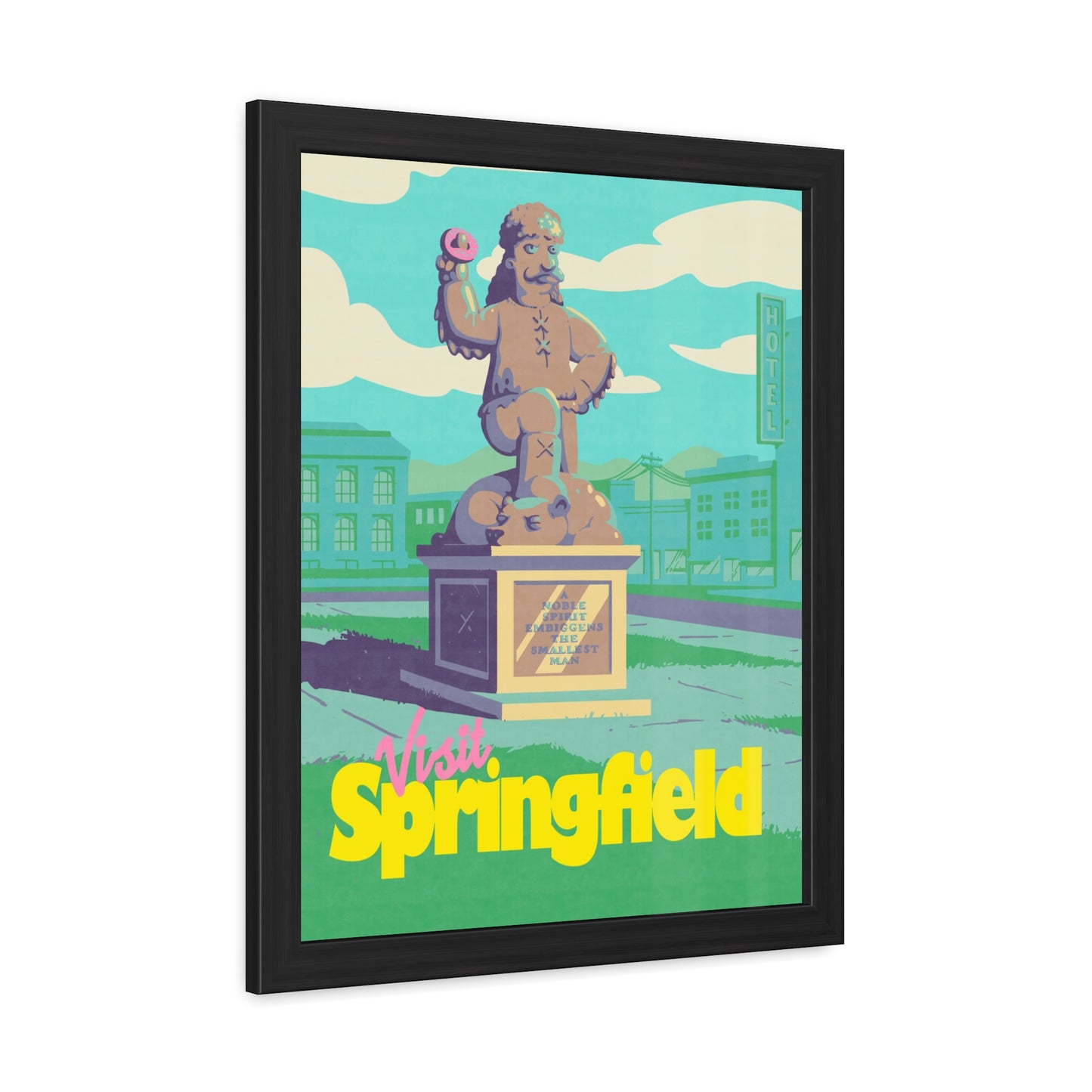 Visit Springfield Travel Poster (Framed)