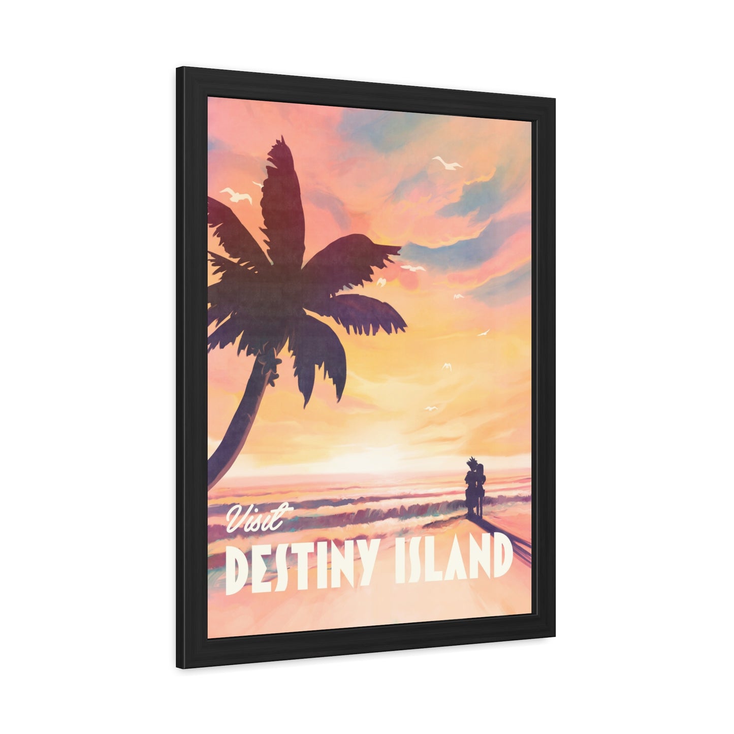 Visit Destiny Island Travel Poster (Framed)
