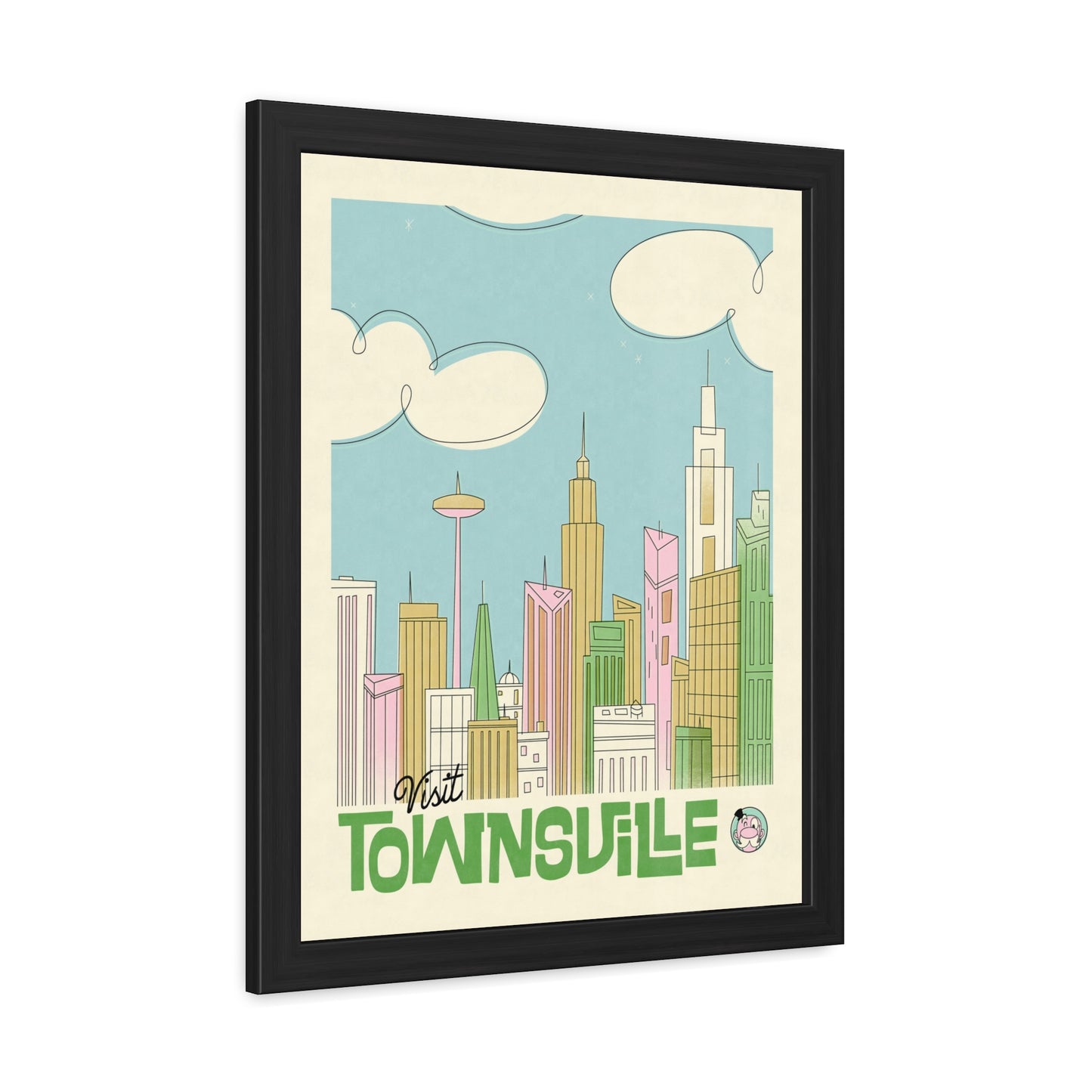 Visit Townsville Travel Poster (Framed)