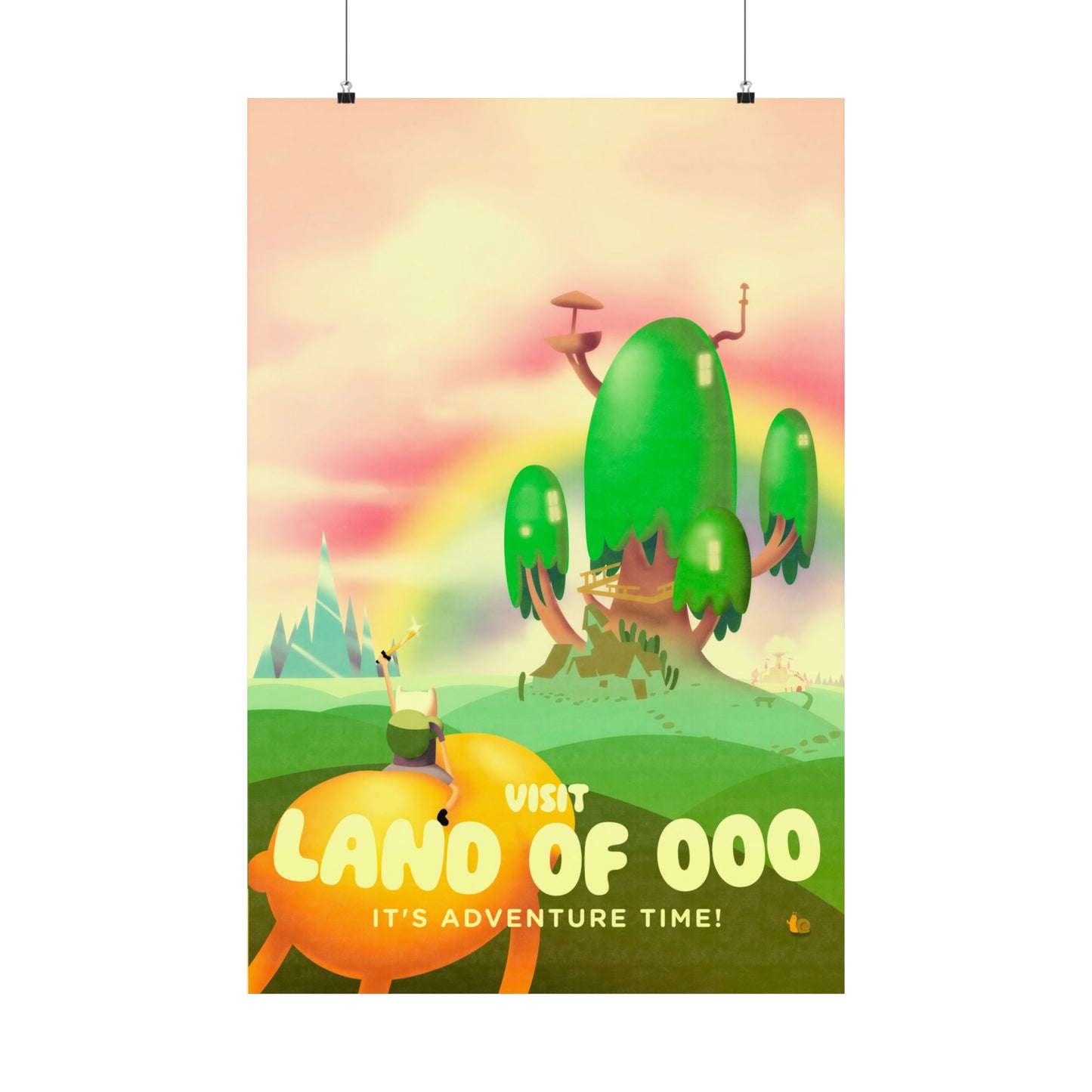 Visit The Land of Ooo Travel Poster