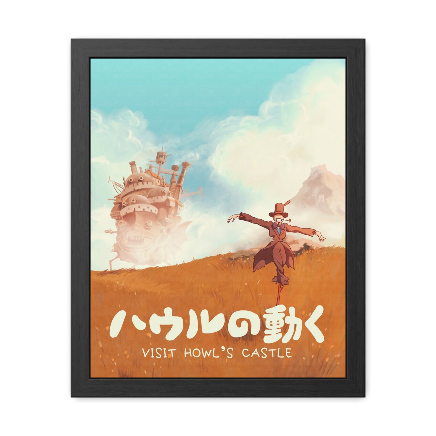 Visit Howls Castle Travel Poster (Framed)