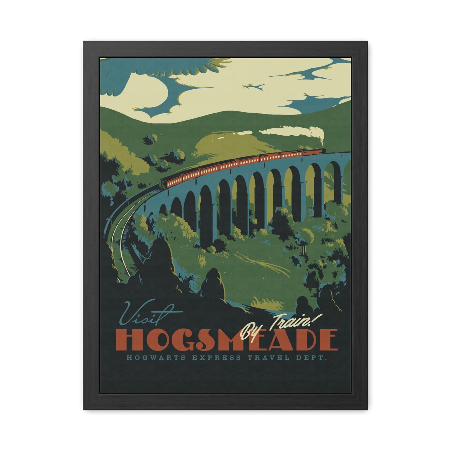 Visit Hogsmeade Travel Poster (Framed)