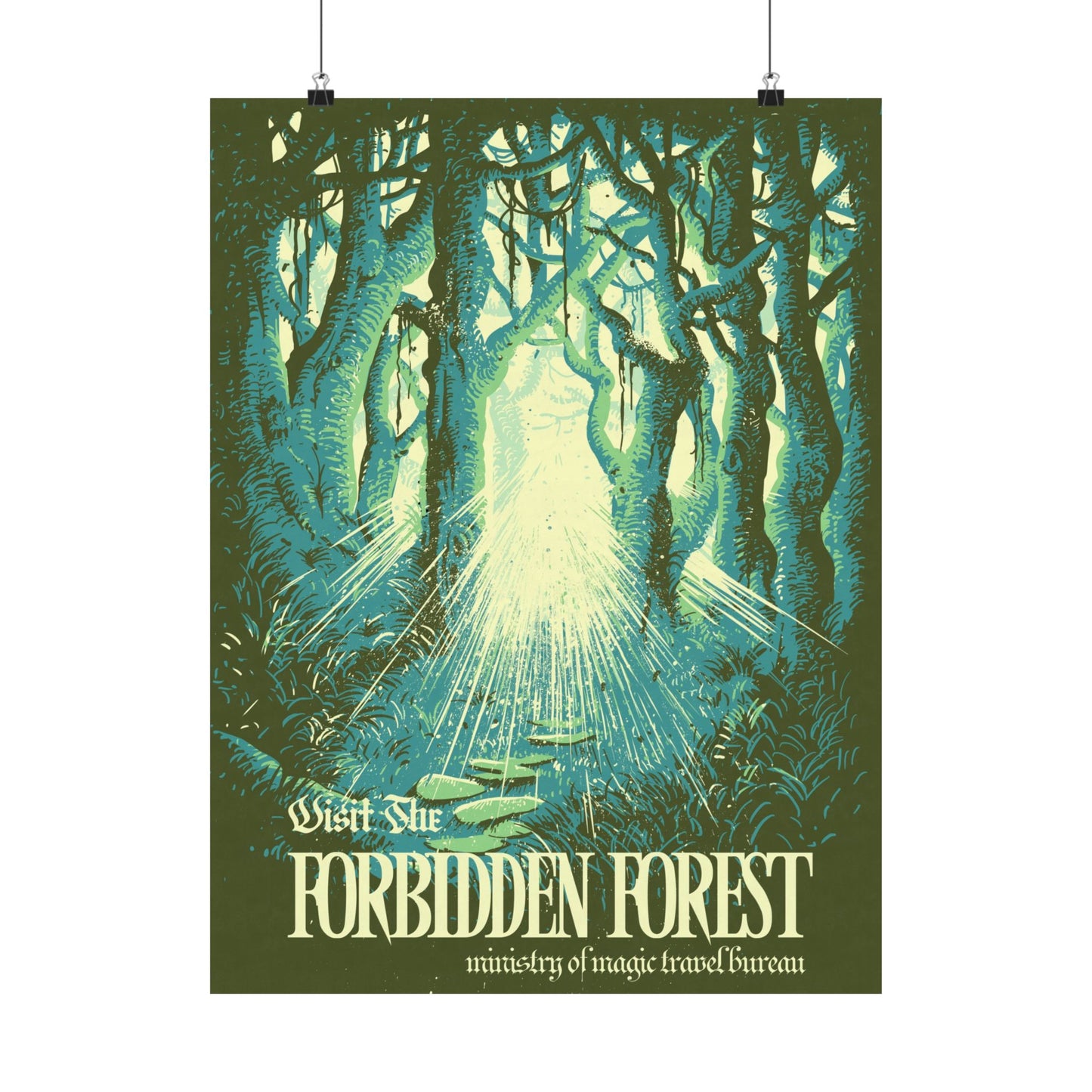 Visit The Forbidden Forest Travel Poster