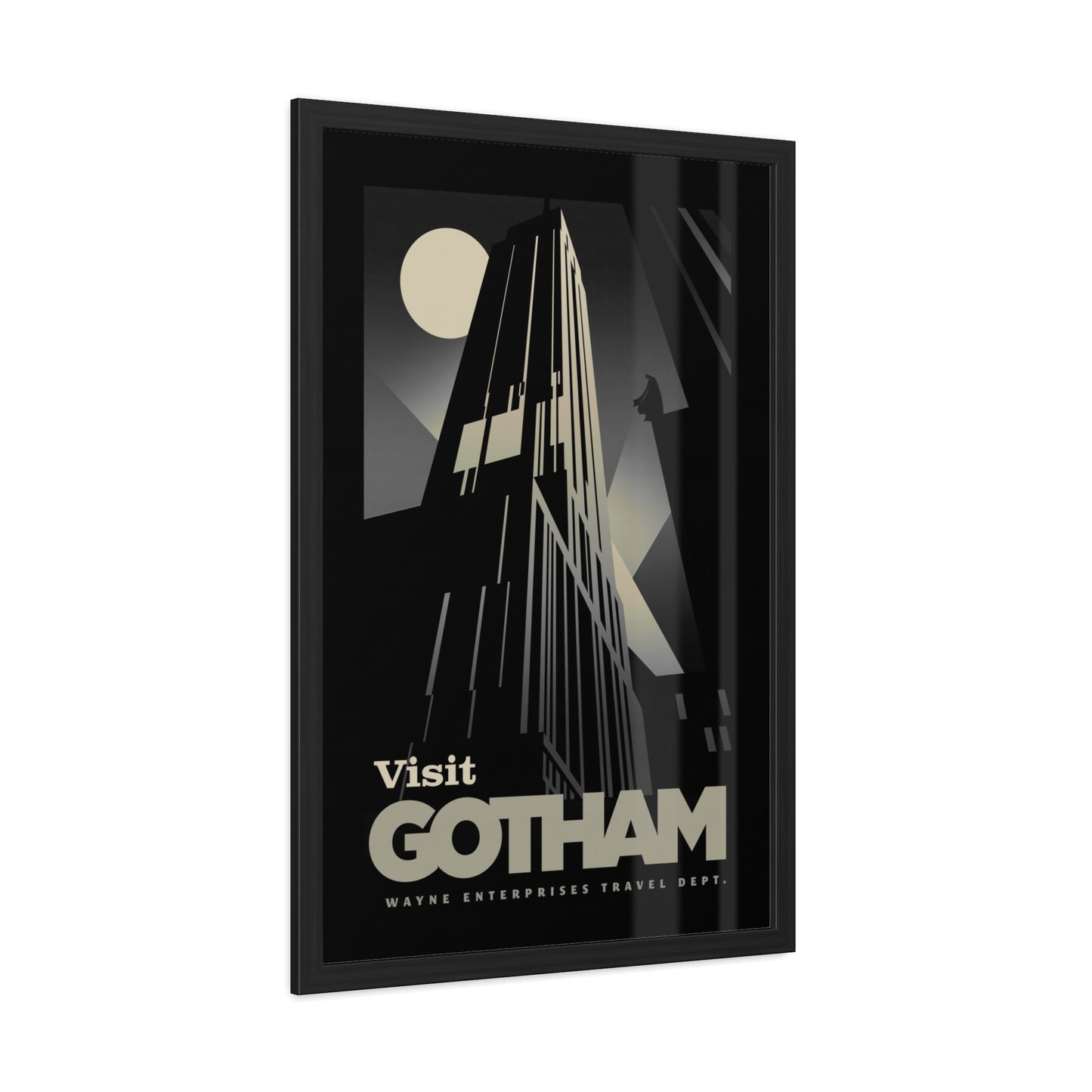 Visit Gotham Travel Poster (Framed)